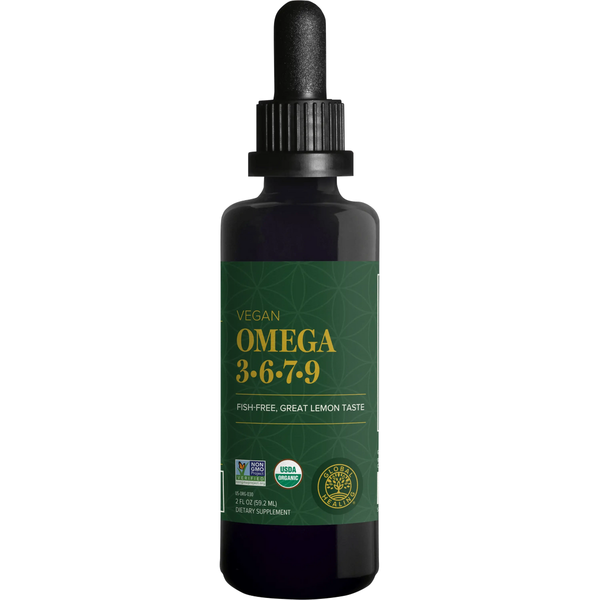 Global Healing Vegan Omega 3-6-7-9 | Plant-Based Oil for Brain & Heart Health Wild Fire House