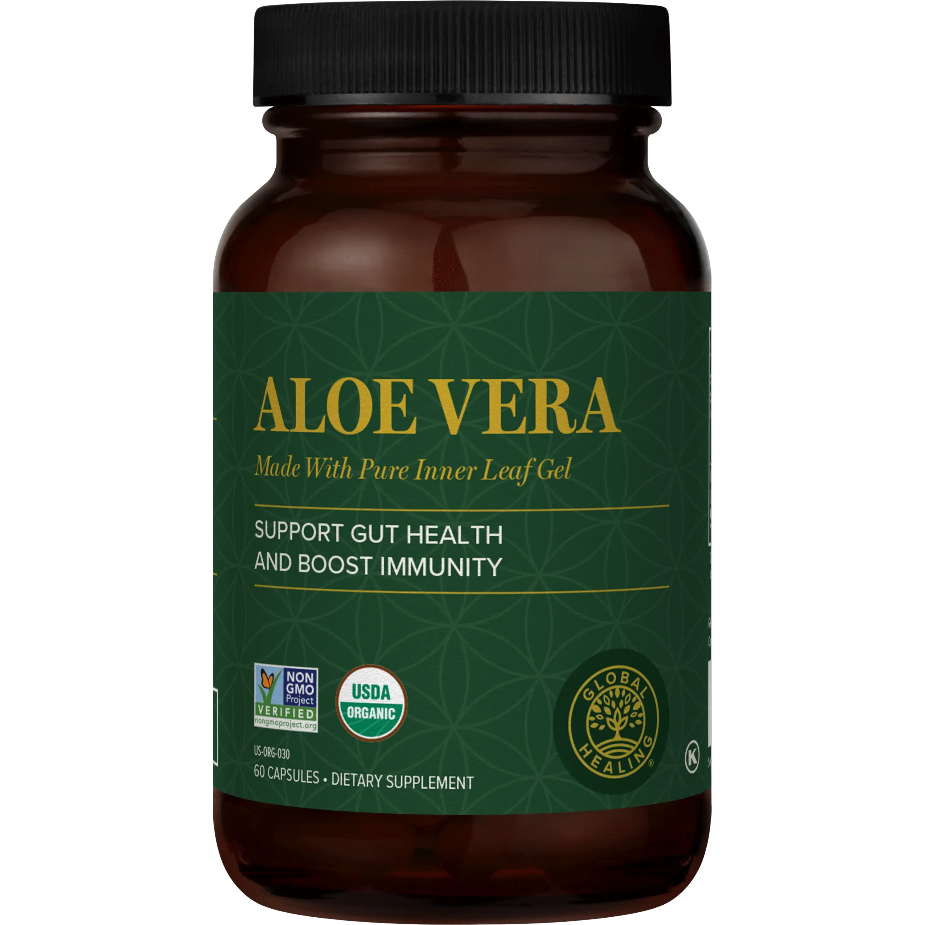 Global Healing Organic Aloe Vera | Pure Inner Leaf Juice for Digestion Wild Fire House