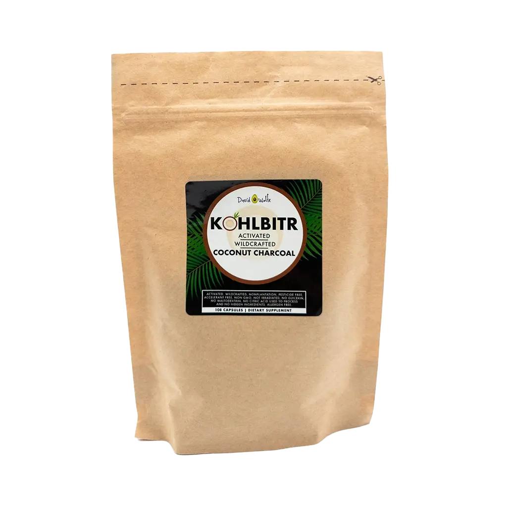 Kohlbitr Activated Charcoal | 108 Capsules for Travel & Detox davidwolfe001