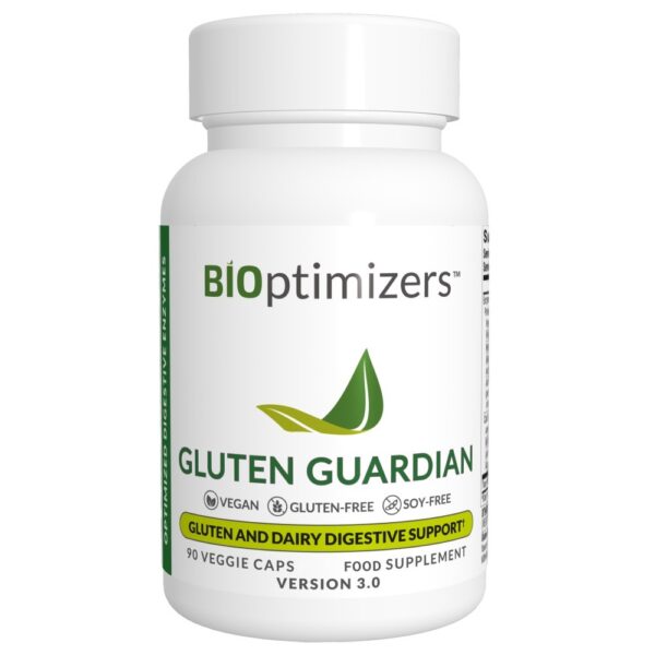BiOptimizers Gluten Guardian: Advanced Digestive Enzyme Support for Gluten & Casein David Wolfe UK