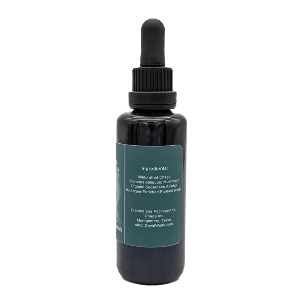 David Wolfe Chaga Tincture (50ml) | Wild Harvested Immune Support Extract davidwolfe001