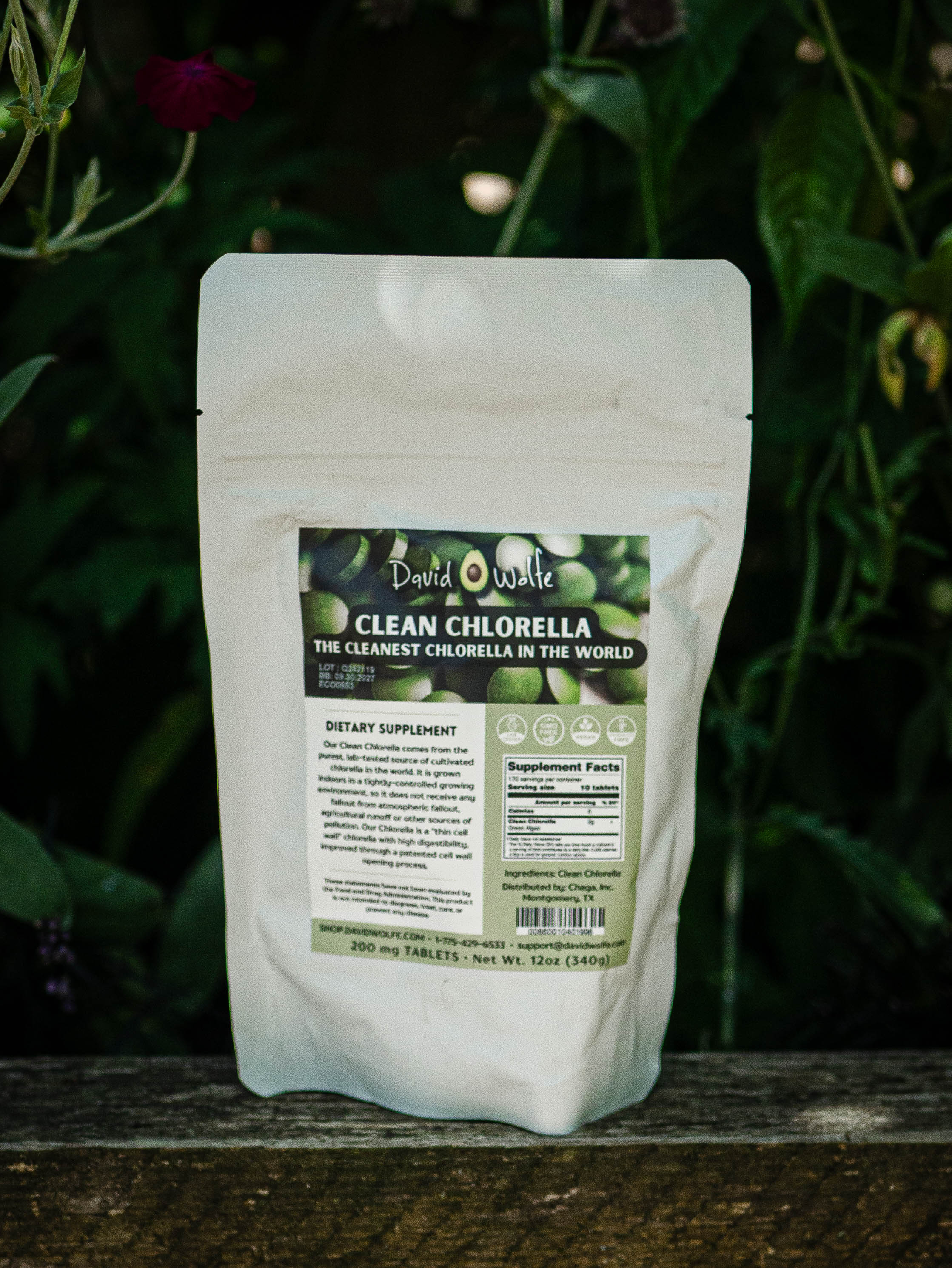 David Wolfe Organic Chlorella Tablets | 1700 Cracked-Cell Tabs for Detox & Energy davidwolfe001