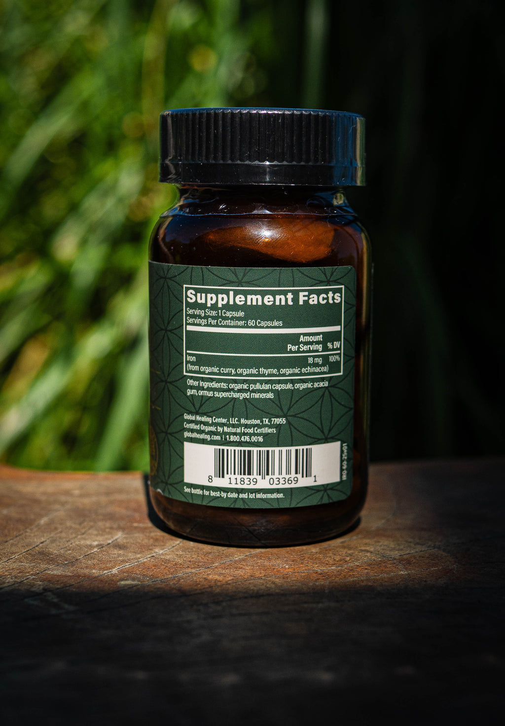 Global Healing Organic Iron | Gentle Plant-Based Supplement for Energy Wild Fire House