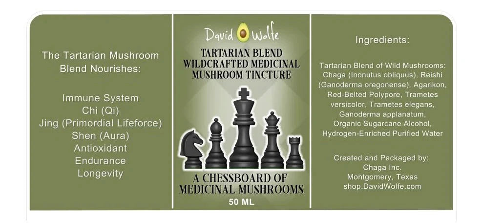 David Wolfe Tartarian Mushroom Blend | 4-in-1 Immune Tincture davidwolfe001
