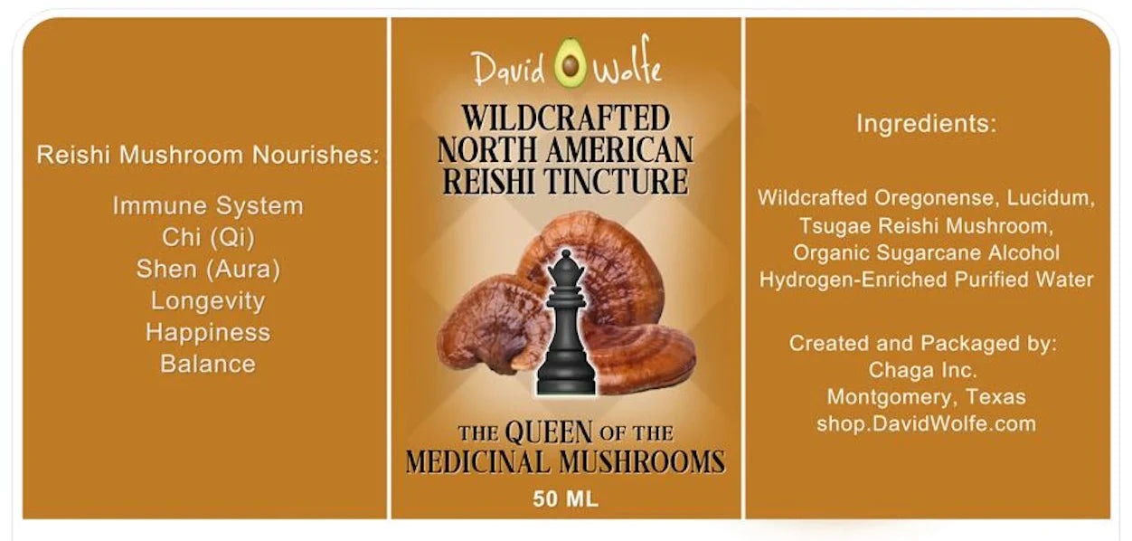 David Wolfe Wild Reishi Tincture | Triple-Extract Immune Adaptogen davidwolfe001
