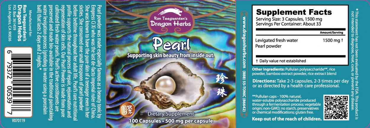 Dragon Herbs Pearl Powder Capsules | Beauty & Shen Tonic davidwolfe001