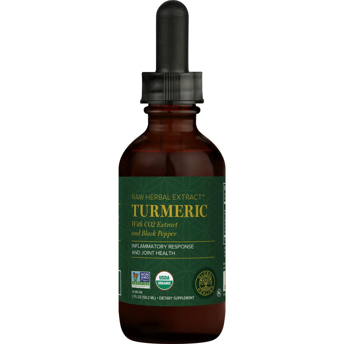 Global Healing Organic Turmeric | Raw Herbal Extract with Black Pepper Wild Fire House