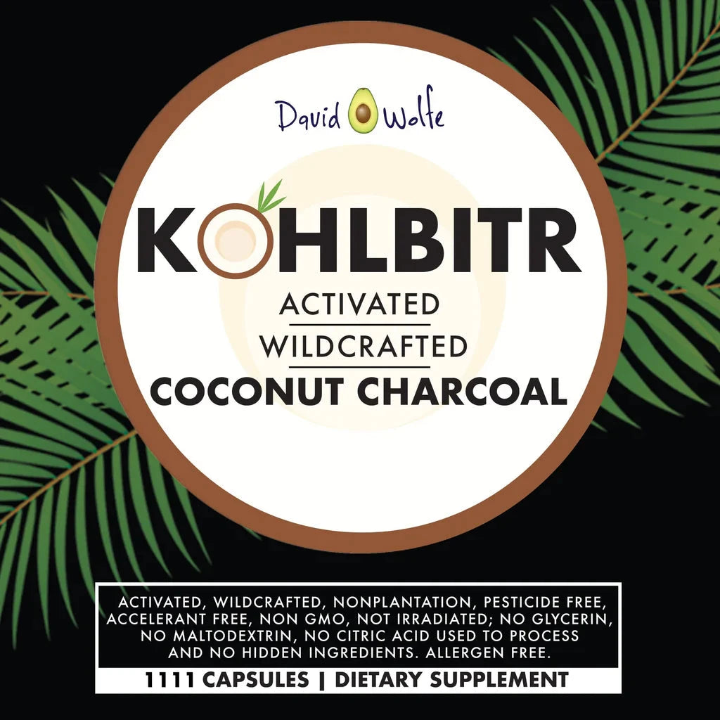 Kohlbitr Activated Charcoal | 1111 Capsules for Natural Detox davidwolfe001